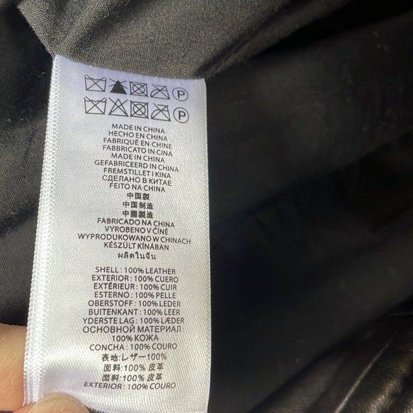 Michael Kors Black Leather Jacket - Picture 8 of 8